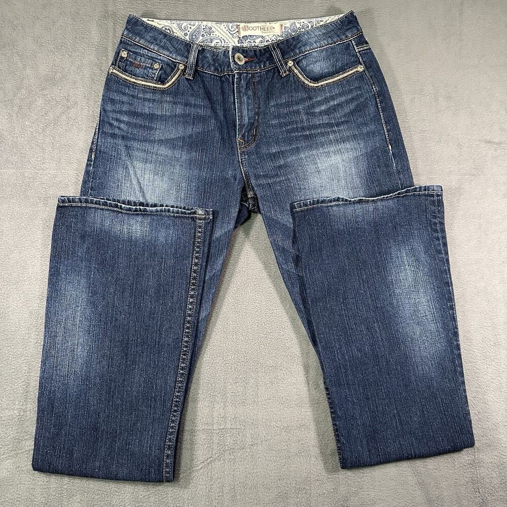 Bootheel Trading Co Rock Vintage Fontana Womens Jeans 29/6 x 34 Flap Pockets